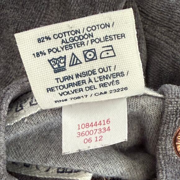 VS PINK Y2K Hoodie Dog Logo Sz Large Full ZIp Gray Velour Gold Sequin LOVE PINK - Picture 10 of 11